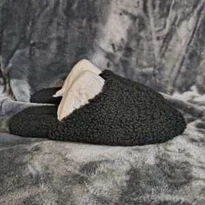 Bombas Sunday Slippers In Black Textured Slippers